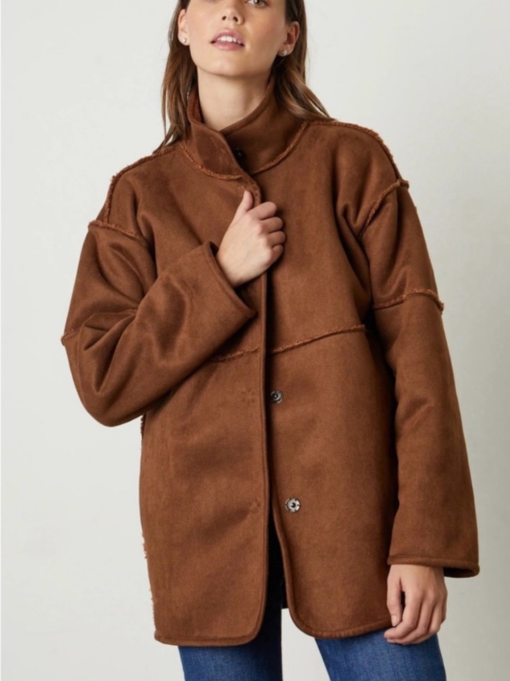 Velvet by Graham and Spencer Albany Lux Sherpa reversible coat, size S